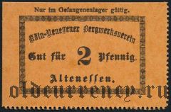 Германия, Altenessen, 2 пфеннинга