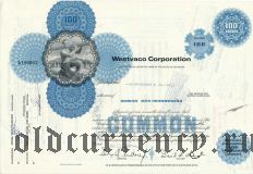 США, Westvaco Corporation, сертификат на 100 акций 1970 года