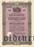 Landwirtschaftlichen Kreditvereins Sachsen, 100 reichsmark 1939