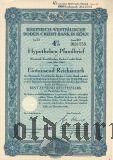 Rheinisch-Westfalische Boden-Credit-Bank in Koln, 4%, 1000 рейхсмарок 1940