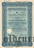 Rheinisch-Westfalische Boden-Credit-Bank in Koln, 4%, 1000 рейхсмарок 1942