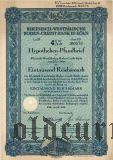 Rheinisch-Westfalische Boden-Credit-Bank in Koln, 4 1/2%, 1000 рейхсмарок 1938
