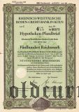 Rheinisch-Westfalische Boden-Credit-Bank in Koln, 4 1/2%, 500 рейхсмарок 1940