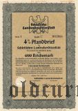 Schlesische Landeskreditanstalt, Breslau, 1000 reichsmark 1944