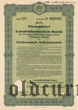 Landstandischen Bank, Bautzen, 100 reichsmark 1937