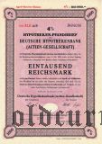 Deutsche Hypothekenbank, Berlin, 1000 reichsmark 1940/41