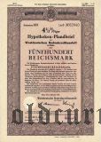 Westdeutschen Bodenkreditanstalt in Köln, 500 reichsmark 1939