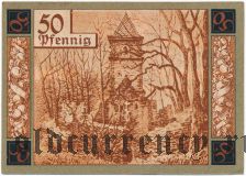Вунзидель (Wunsiedel), 50 пфеннингов 1918 года. Вар. 2