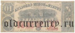 США, State of North Carolina, 10 долларов 1863 года
