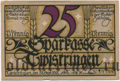 Твистринген (Twistringen), 25 пфеннингов 1921 года