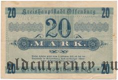 Оффенбург (Offenburg), 20 марок 1918 года