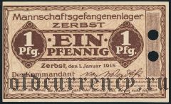 Германия, Zerbst, 1 пфеннинг 1916 года. Образец