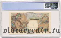 Сен-Пьер и Микелон, 1 новый франк (1960) года. В слабе PCGS 62