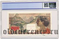 Сен-Пьер и Микелон, 2 новых франка (1963) года. В слабе PCGS 62