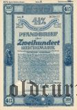 Калининград (Königsberg) Восточная Пруссия, Сельскохозяйственная Ипотека, 200 рейхсмарок 1940