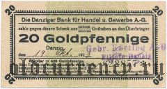 Данциг, 20 пфеннингов 1923 года