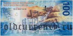 Швейцария, 100 франков 2018 года