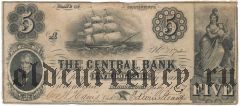 США, The Central Bank, 5 долларов 1854 года