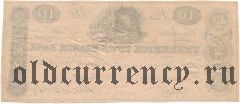 США, Frederick Town Branch Bank, 10 долларов 1837 года