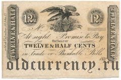 США, Нью-Йорк, 12 1/2 цента 1837 года