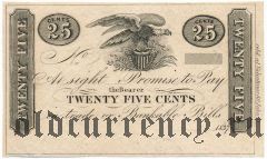США, Нью-Йорк, 25 центов 1837 года