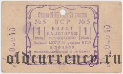 Бердичев, Ячейка МОПРа при 21 участке ВСР, лотерея 1933 года