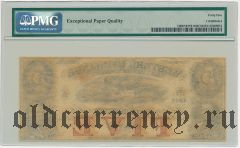 США, Western Exchange, 5 долларов 1857 года. В слабе PMG