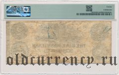 США, Bank of Washtenaw, 2 доллара 1854 года. В слабе PMG