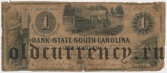США, Bank of the State of South Carolina, 1 доллар 1834 года