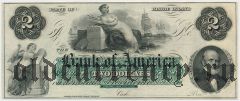 США, Bank of America, 2 доллара