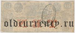 США, Bank of the State of South Carolina, 10 долларов 1861 года