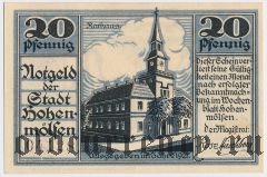 Хоэнмёльзен (Hohenmölsen), 20 пфеннингов 1921 года