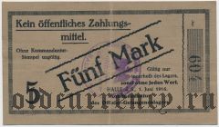 Германия, Halle, 5 марок 1916 года. На ткани
