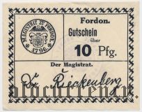Фордон (Fordon), 10 пфеннингов