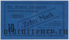 Германия, Halle, 10 марок 1916 года. На ткани