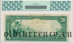 США, 20 долларов 1902 года. В слабе PCGS