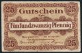 Ганновер (Hannover), 25 пфеннингов 1918 года