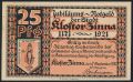 Клостер Цинна (Kloster Zinna), 25 пфеннингов 1920 года