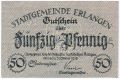 Эрланген (Erlangen), 50 пфеннингов 1918 года. Вар. 2