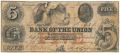 США, Bank Of The Union, 5 долларов 1851 года